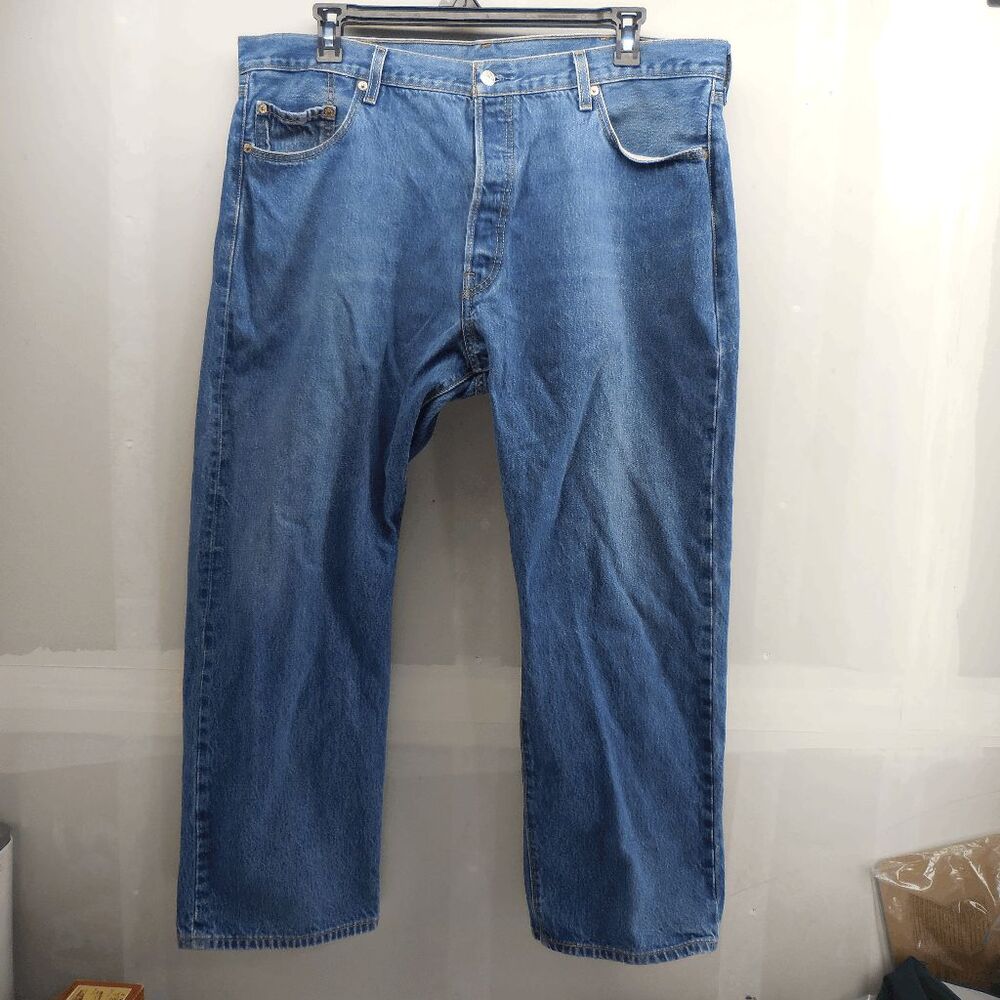 Vintage Levis 501XX Y2K Mens 41x29 Straight Leg Button Fly Classic American Jean - Picture 5 of 9